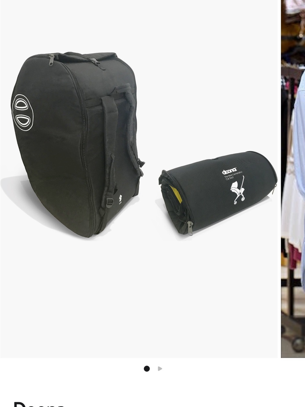 Doona Black Kids Backpack and Accessory Case